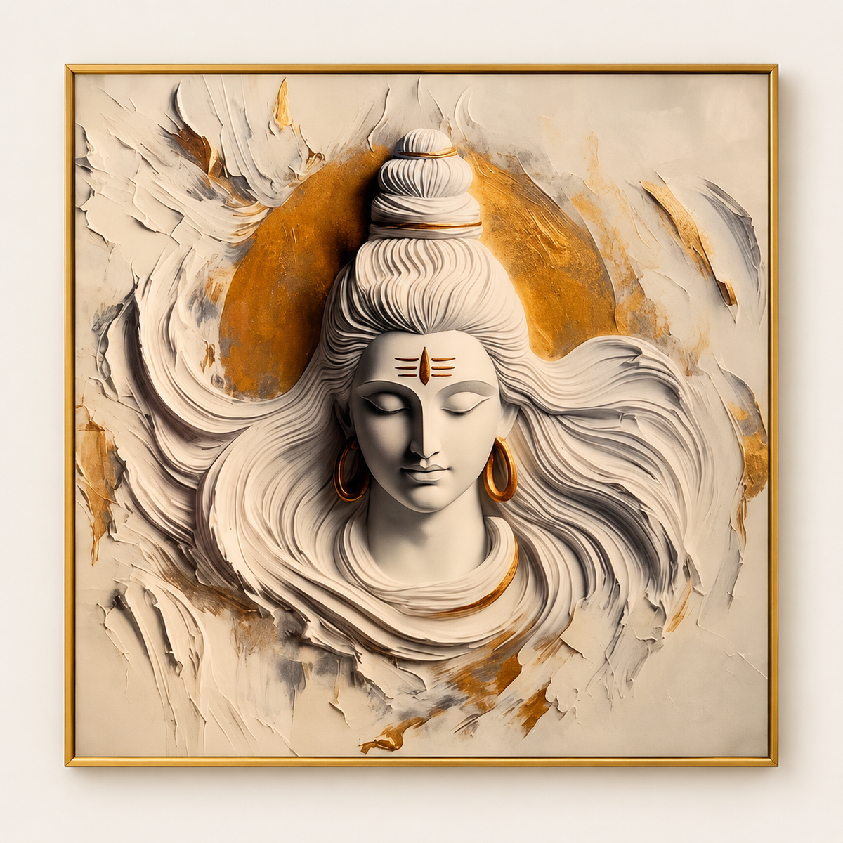 Lord Shiva Porcelain Wall Decor
