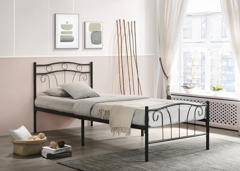 Metal Bed Frame + 6" Mattress Combo