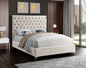 Velvet Fabric With Deep Button Tufting Platform Bed Frame (NS-5642)