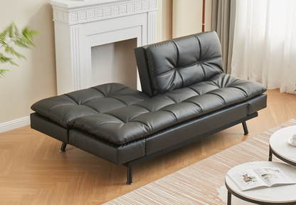 Black PU Split Back and Seat Design (NS-8050)