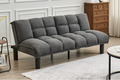 Split Back and Seat Design Soft Grey Fabric (NS-8060)