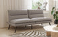Split Back and Seat Design Soft Grey Fabric Sofa Bed (NS-8070)