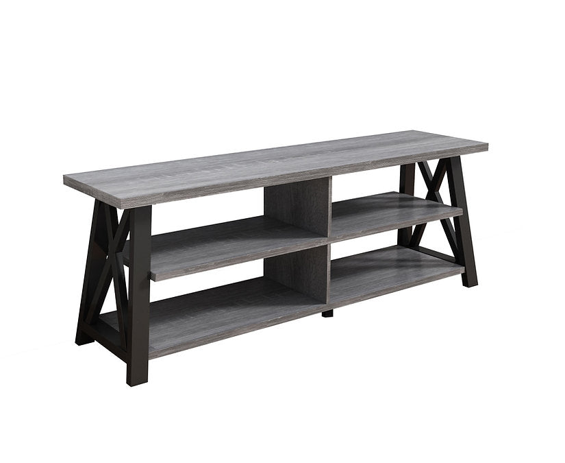 🖤 Modern X-Frame TV Stand