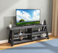 🖤 Modern X-Frame TV Stand