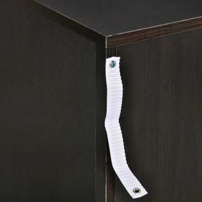 Bedside Table with 3 Drawers, Modern Wood Nightstand, Side Table with Anti-tipping Design for Bedroom, Set of 2, Dark Brown