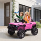 Kids 2 Seater Ride-On Car Police Truck Electric with LED Lights & MP3 for Kids
